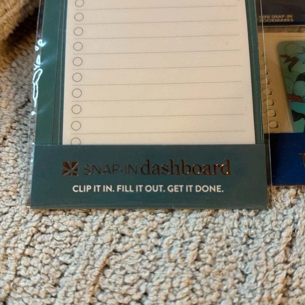 Set o/Erin Condren Snap In Planner +’s ! 1 pkg of 3 bookmarks/ snap in Dashboard
